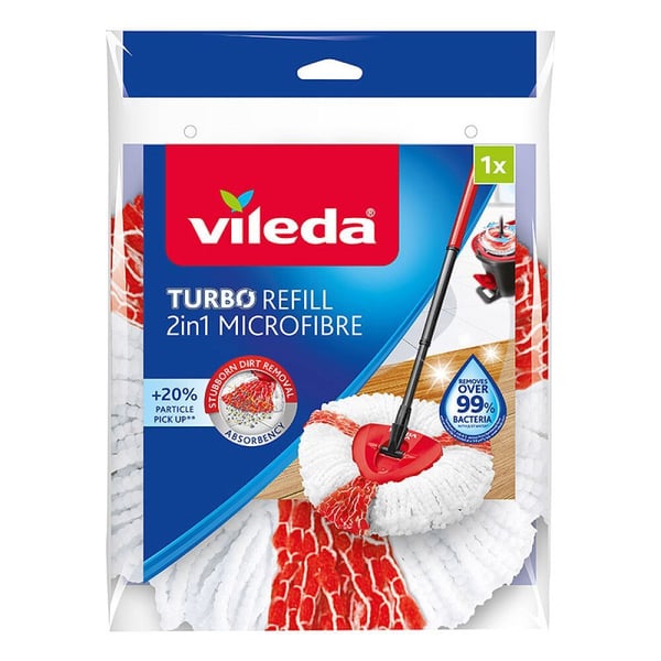 Vileda Easy Wring Turbo Spinmoppe 2in1 -täyttöpakkaus