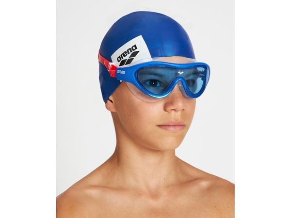 Arena The One Mask Jr, Unisex, Yksi koko, Sininen, Läpinäkyvä, Polykarbonaatti, Silikoni, Sininen, Polykarbonaatti