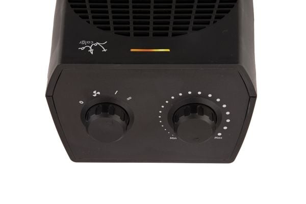 JATA TV74, Elektrisk värmefläkt, inomhus, Bord, Golv, Bord, Svart, Rotations-, 2000 W