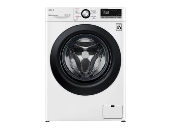 LG Serie V3 F4WV309S6E - Vaskemaskin - bredde: 60 cm - dybde: 62 cm - høyde: 85 cm - frontileggelse - 9 kg - 1400 rpm - hvit