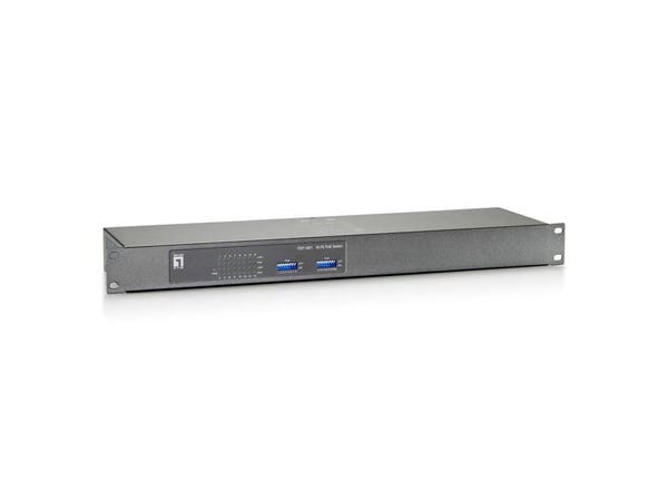 LevelOne FEP-1601W120 - Switch - 16 x 10/100 (PoE+) - rackmonterbar, stasjonær - PoE+ (112 W)