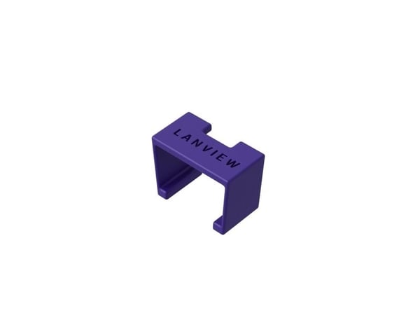 Lanview SmartClicks - Kaapelin värikoodausklipsit - violetti (20 kpl)