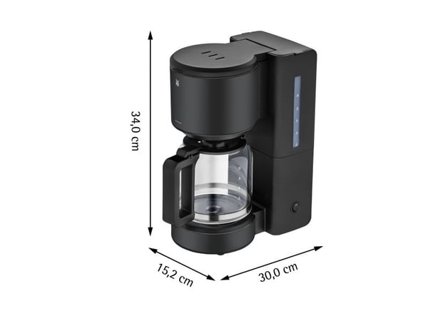 WMF Stelio 0412150071, Droppande kaffebryggare, 1,25 l, Malat kaffe, 1000 W, Svart