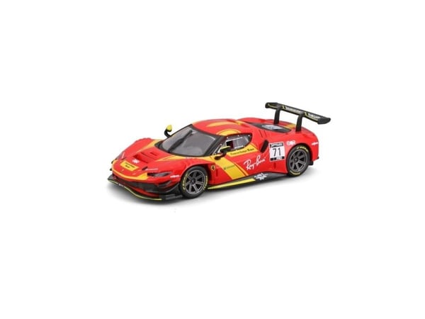 BBURAGO Ferrari 296 GT3, Sports car model, Preassembled, 1:43, Ferrari Racing 296 GT3, Any gender, Metal, Plastic