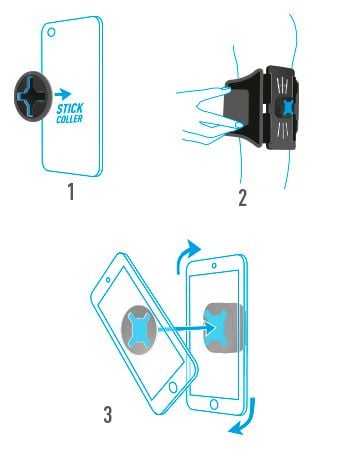 Mobilis U.FIX Universal Run Kit - Armband för mobiltelefon