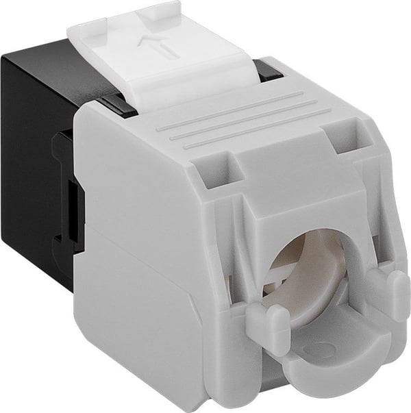 Goobay 90692, Litteä, musta, RJ-45, LSA, naarasliitin, 22/26
