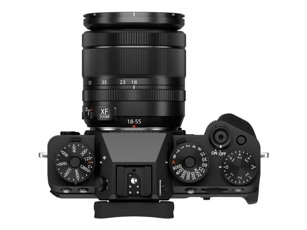 Fujifilm X -T5 + XF18-55mmF2.8-4 R LM OIS, 40,2 MP, 7728 x 5152 pikseliä, X-Trans CMOS 5 HR, 6.2K, Kosketusnäyttö, Musta