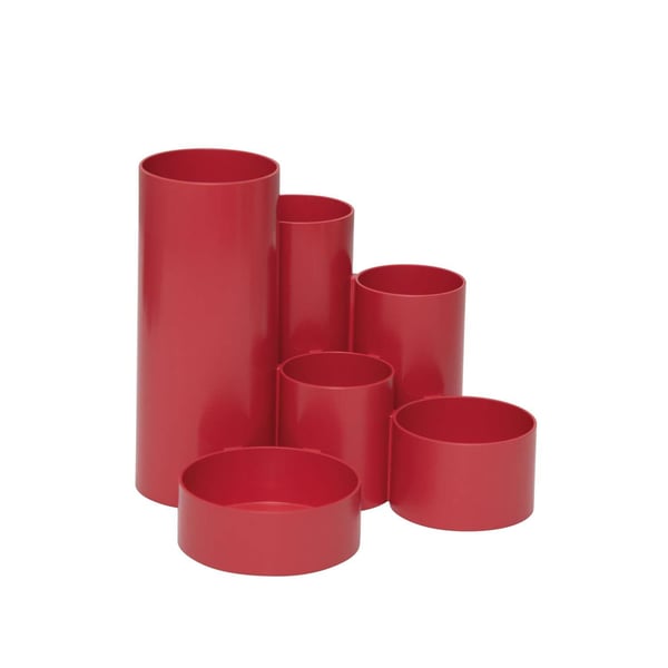 Maul MAULtubo Recycling 4115625 Penskover Röd Antal fack: 6