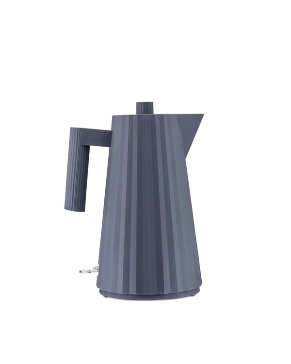 Alessi MDL06 B Plissé vannkoker, svart, Euro-stikkontakt
