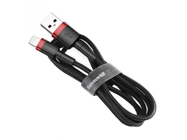 Baseus Cafule - Lightning-kabel - Lightning hann til USB hann - 1 m - svart, rød