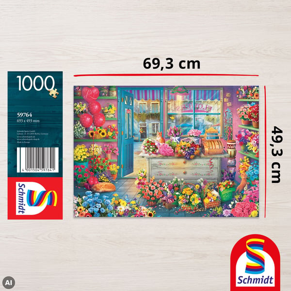 Schmidt Spiele Puzzle PQ 1000 Kwiaciarnia G3