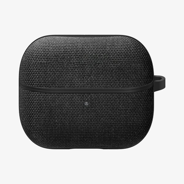 Spigen Urban Fit - Fodral laddningsfodral för trådlösa öronsnäckor - polykarbonat, premium knitted fabric - svart - för Samsung Galaxy Buds3, Buds3...