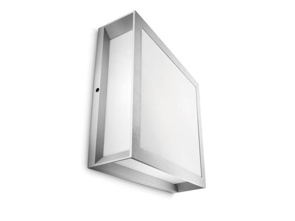 Philips EcoMoods Utomhusarmaturer, Väggbelysning för utomhusbruk, Grå, Gjuten aluminium, IP44, Trädgård, Terass, II