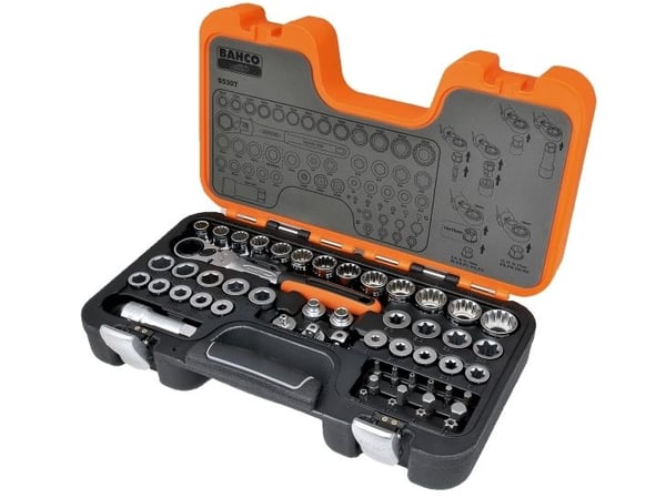 Bahco S530T hylsnyckelsats 53 st.