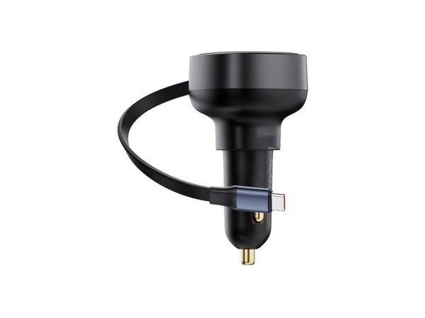 Baseus-lader Baseus Enjoyment Pro-billader med USB-C-kabel, 60W (svart)