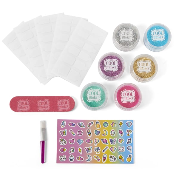 Cool Maker CLM ACK Glitter Nails GML, Lasten manikyyrisetti, 8 vuosi/vuosia, Monivärinen