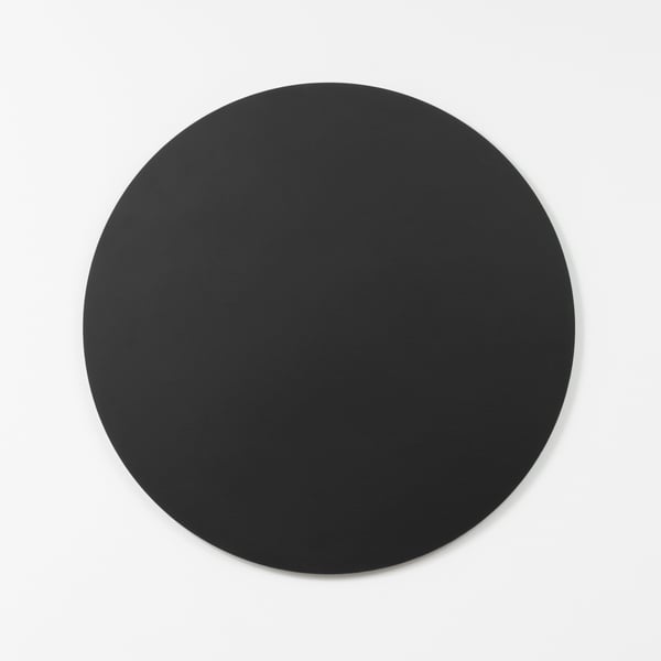 Whiteboard rammeløs Ø 57 cm. Sort