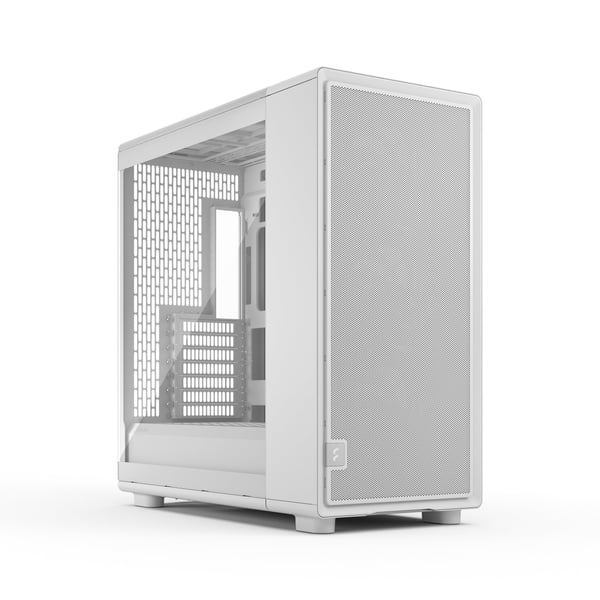 Fractal Design Epoch XL TG - Datakabinett - utvidet ATX (E-ATX) - sidepanel med vindu (herdet glass) - ingen strømforsyning (ATX) - hvit, blank - U...