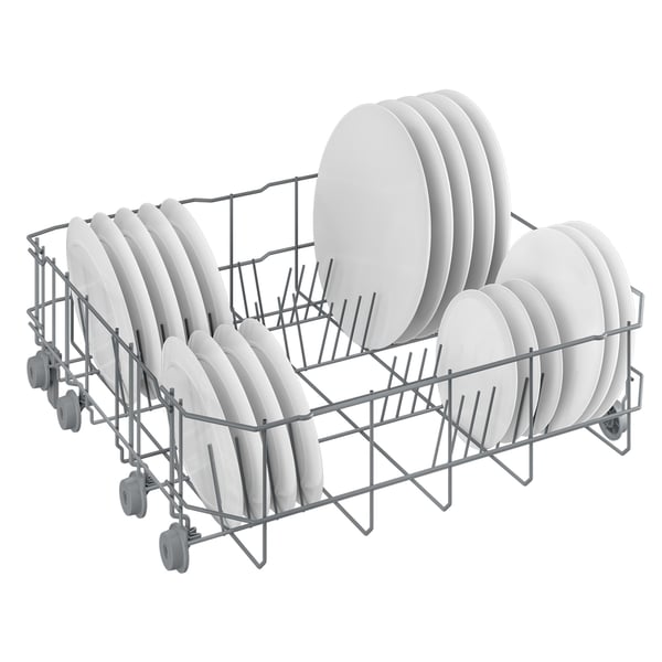 Beko BDIN14320, Täysin integroitu, Kokonaiskoko (60 cm), Kosketus, LED, Kori, Ruostumaton teräs