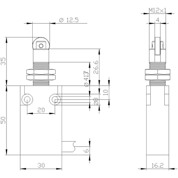 Siemens 3SE54130CD211EA2 3SE5413-0CD21-1EA2 Pysäytyskosketin 240 V 6 A IP67 1 kpl 1 kpl