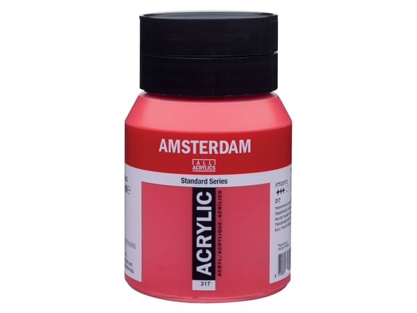 Amsterdam Standard Series akrylburk Transparent Red Medium 317