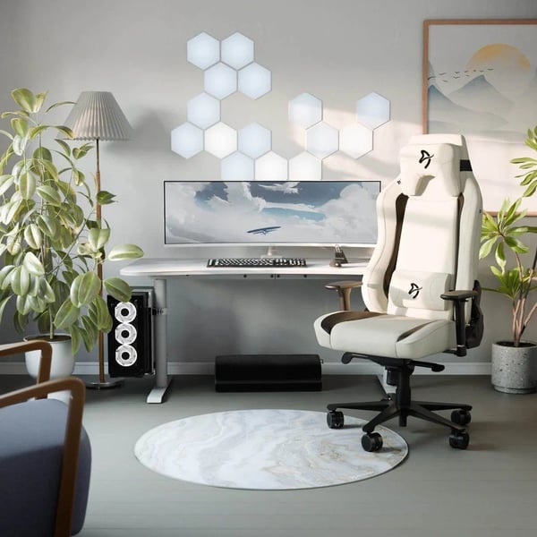 Arozzi Arena Gaming Desk - Large - Pure White