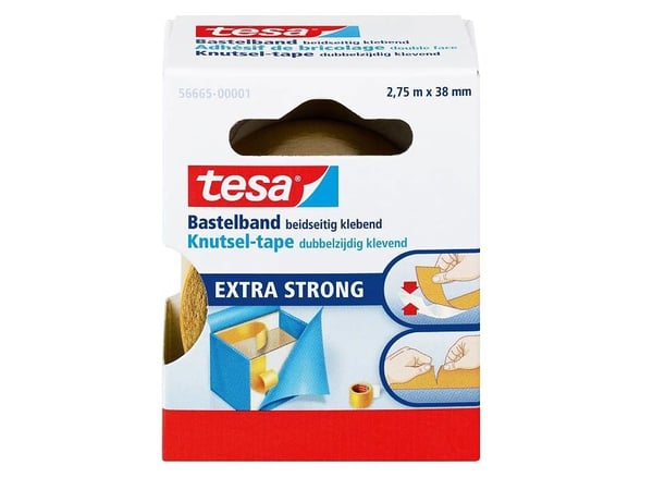 TESA 56665-00001, Yksivärinen, Kiinteä, 2,75 m, 38 mm, Laatikko, 1 kpl