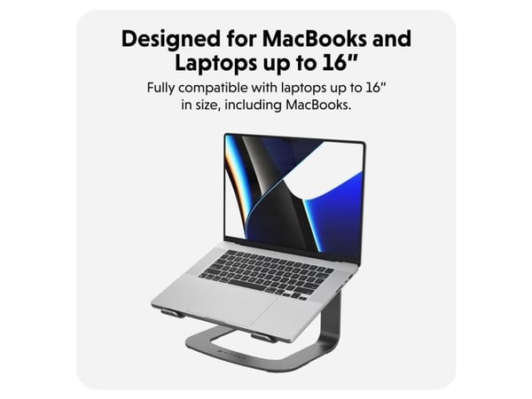 Targus HyperSpace - Notebookstativ - ergonomisk - 16" - romgrå