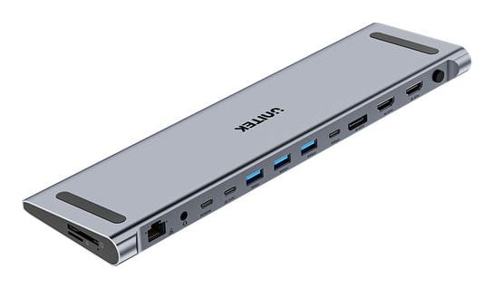 Unitek - Dockningsstation - för laptop - 2 x HDMI, DP - 1GbE