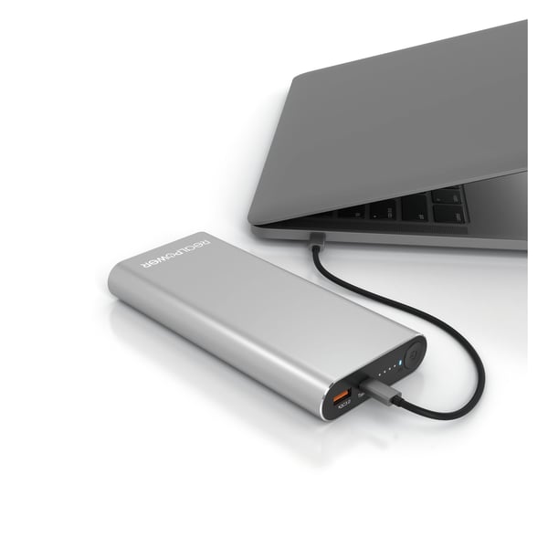 RealPower PB-20000PD Pro, 20000 mAh, pikalataus 3.0, 100 W, alumiini