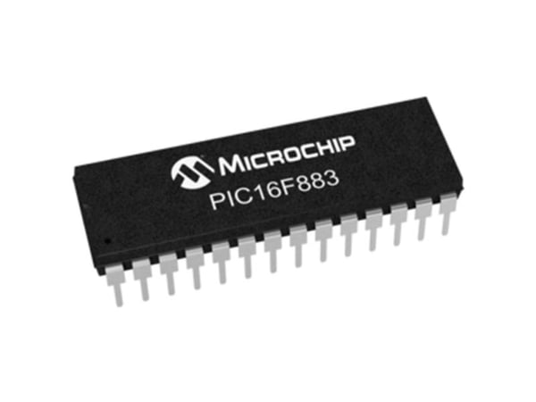 Microchip Technology PIC16F883-I/SP sulautettu mikrokontrolleri SPDIP-28 8-bittinen 20 MHz Antal I/O 24