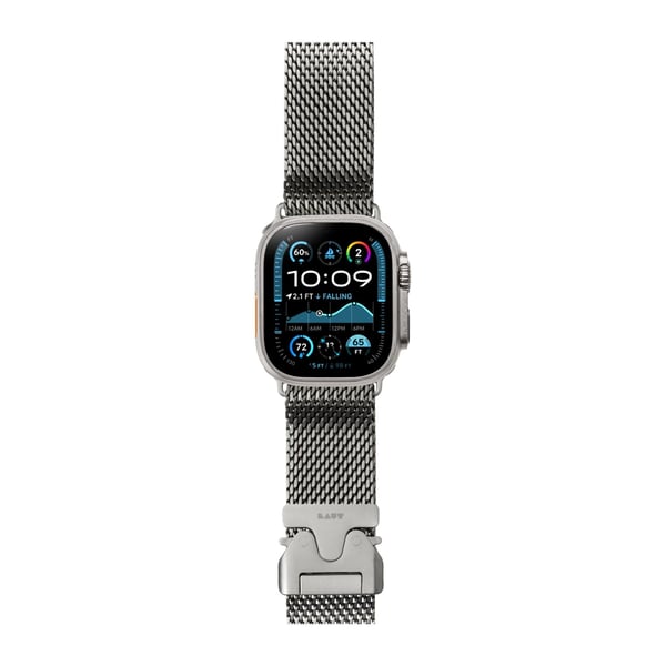 LAUT L_AWL_SAT_TI, Klockarmband, Apple, Watch Series 4-10 & SE & ULTRA, Titan, 49/46/44, 1 styck