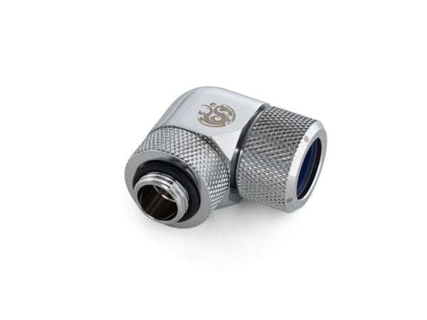 Bitspower BP-E90RMLA14, Slanger, Messing, Sølv, 1/4", 90°, 1,4 cm