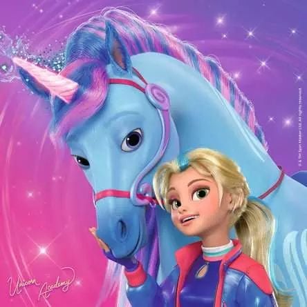 Palapeli 3x49PCS Unicorn Academy