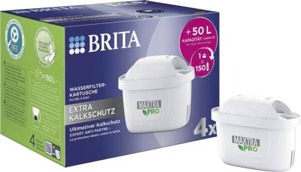 Brita MAXTRA PRO -vedensuodatinpatruuna Extra Lime Protection 122 188, 4 kpl