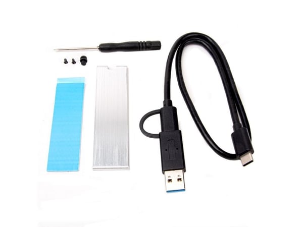 Silverstone MS13, SSD-kotelo, M.2, PCI Express 3.0, Sarjaankytketty SCSI, 10 Gbit/s, USB-liitettävyys, musta