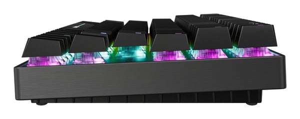 CHERRY MX 8.2 Pro TMR Wireless, Kabel & Trådlös, USB + RF Wireless + Bluetooth, Magnetic-mechanical key switch, QWERTY, RGB LED, Svart