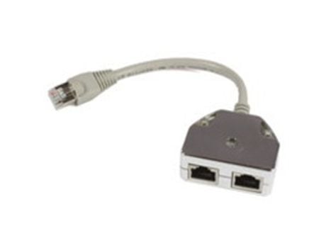 MicroConnect Y-ADAPTER - Verkonjakaja - RJ-45 (uros) RJ-45 (naaras) - Kaksoissuojattu