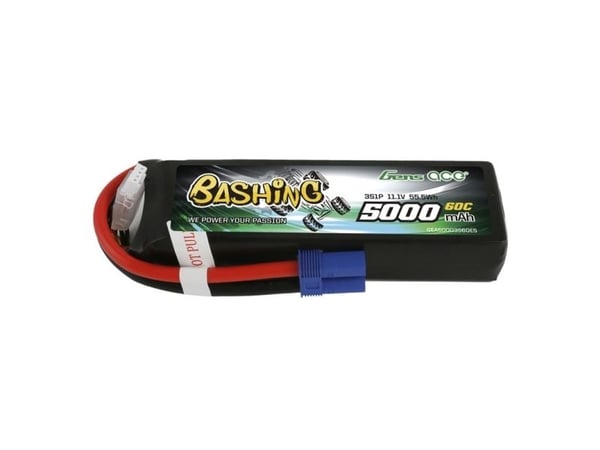 Gens ace GEA50003S60E5 LiPo-akku 11,1 V 5000 mAh pehmeä kotelo EC5