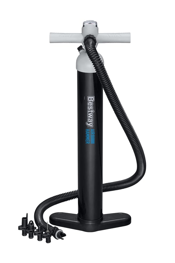 Bestway 62227, Luftpumpe (hånddrevet), Gummibåt, Svart, Hvit, T-type grep, Akrylonitril-butadien-styren (ABS), Metall, Polypropylen (PP), 3,45 l/sy...