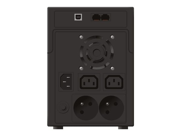 PowerWalker VI 2200 - UPS - AC 220/230/240 V - 1.2 kW - 2200 VA - 9 Ah - USB - utgangskontakter: 4 - svart