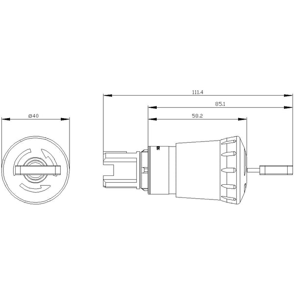 Siemens Elektroinstallation, Key-release, 164 g, 100 mm, 45 mm, 45 mm