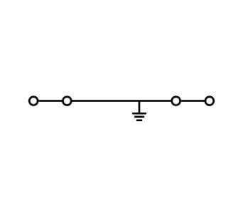 Wago 4-leder klemr ekke 2,5mm2 (2002-6407)