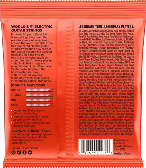 Ernie Ball 2215 Regular Slinky Nickelsatser till elgitarr