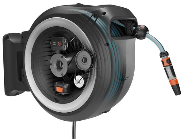 Gardena Batteridrevet veggslangetrommel PowerRoll 35 meter - Solo - SOLO