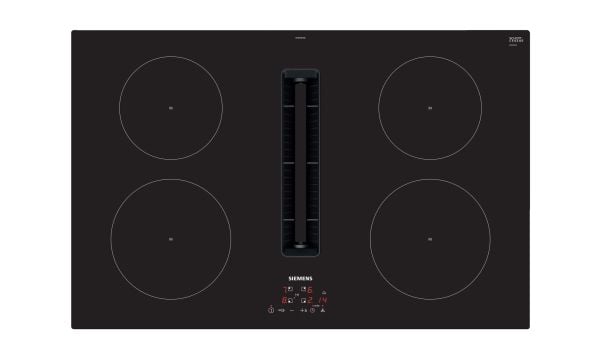 Siemens iQ300 EH811BE15E induktiotaso, 4 keittoaluetta, downdraft, musta