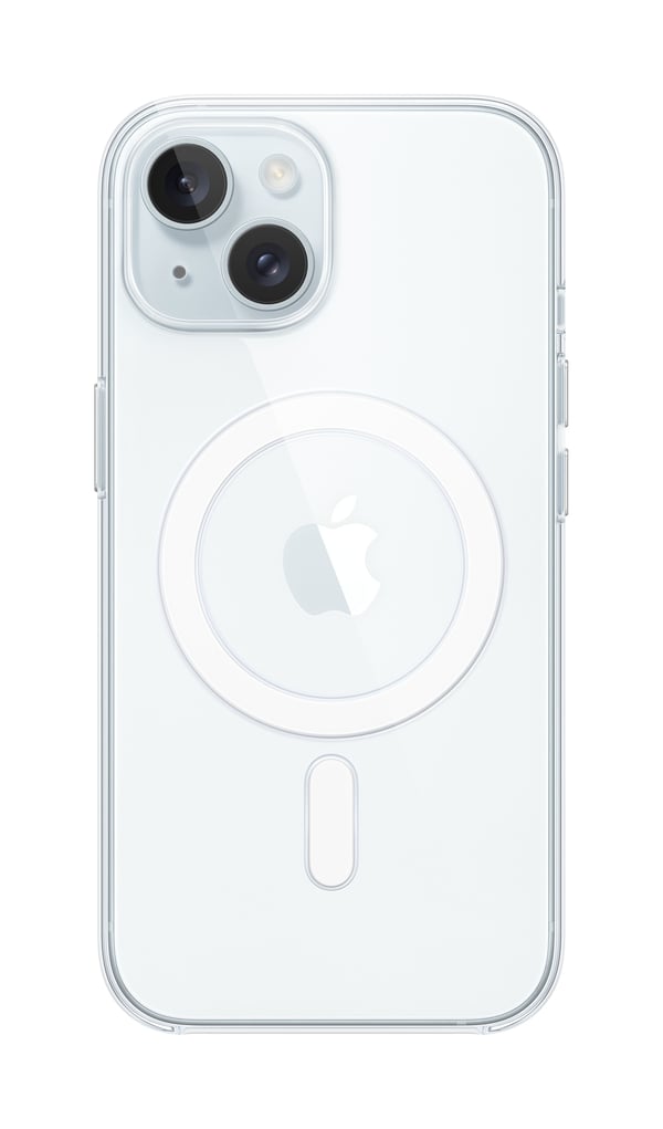 Apple - Beskyttende deksel for mobiltelefon - MagSafe-samsvar - polykarbonat - blank - for iPhone 15