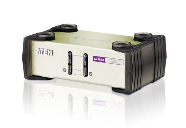 ATEN CubiQ CS82U - Omkopplare för tangentbord/video/mus - 2 x KVM port(s) - 1 lokal användare - skrivbordsmodell