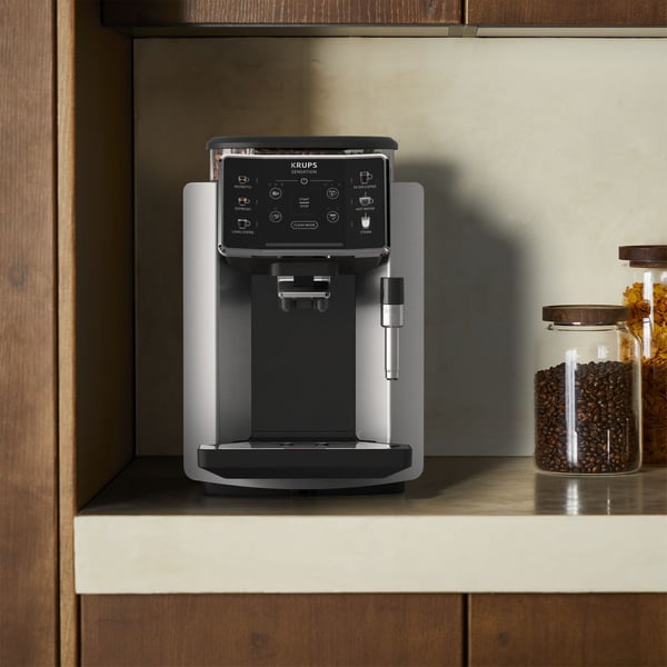 Krups EA910E10 , Automatisk kaffemaskin , svart-sølv