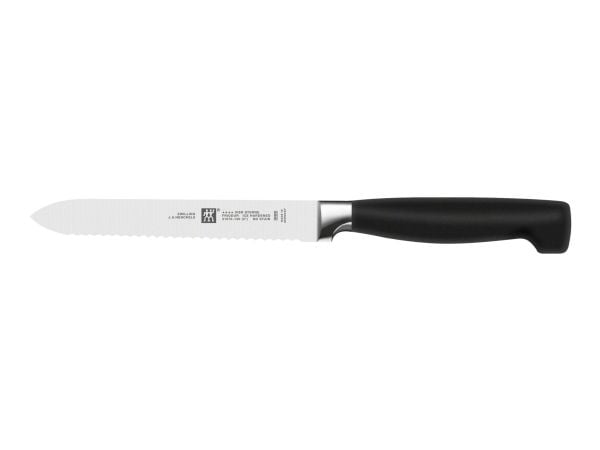 ZWILLING 35066-000-0, Veitsi/ruokailuvälinetelinesetti, Taottu teräs, Muovi, Puu, Ruostumaton teräs, Puu